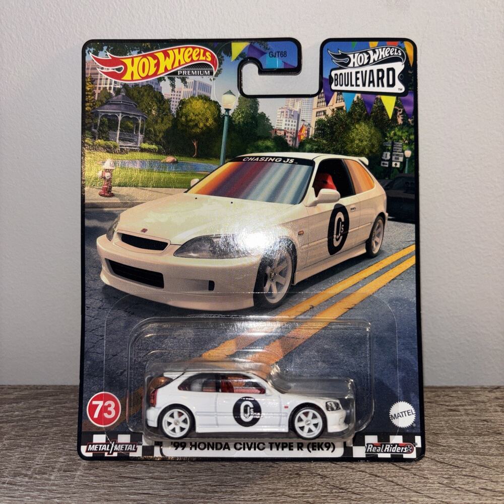 2020 Hot Wheels Premium 99 HONDA CIVIC TYPE R EK9 White Boulevard 73